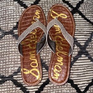 Sam Edelman Platform Snakeskin (faux), Leather Sandals 10